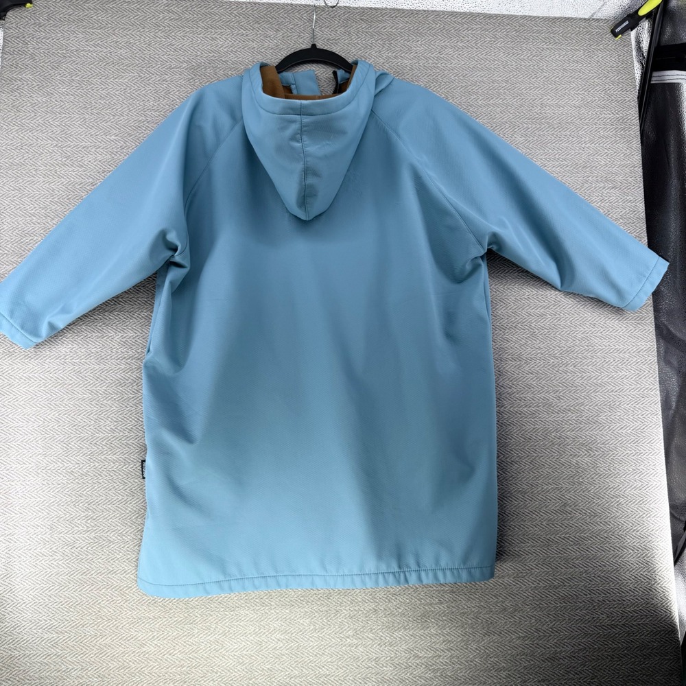 HiTurbo Surf Changing Robe One Size Blue Polyester Fleece Lined Hooded Parka - Picture 9 of 9